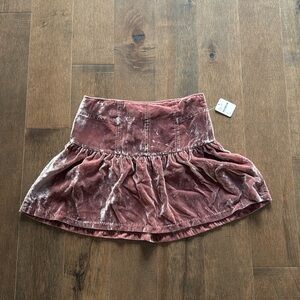 Free people crushed velvet skirt